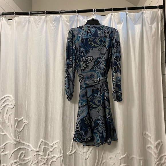Roz & Ali Chiffon Paisley Dress US Size 10 - Picture 2 of 4